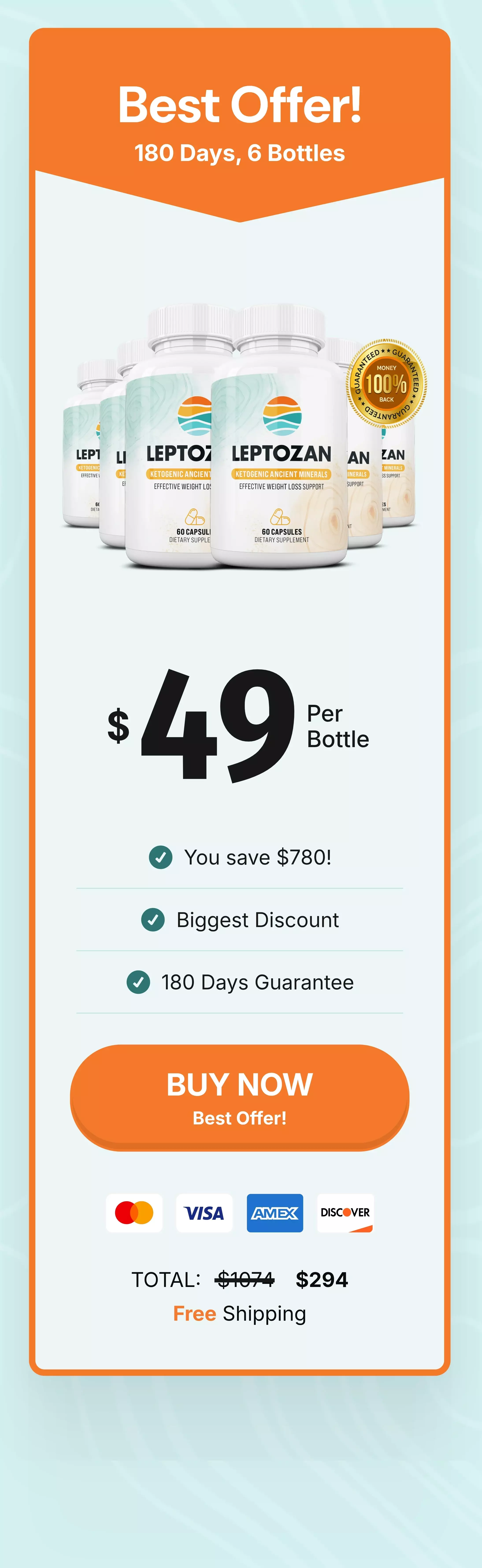 Leptozan™ 6 bottles pricing